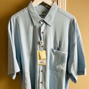 Royal Tropical Polynosic Camp Shirt by Bamboo Cay.